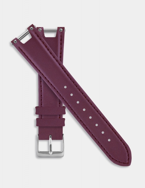 Plum leather strap