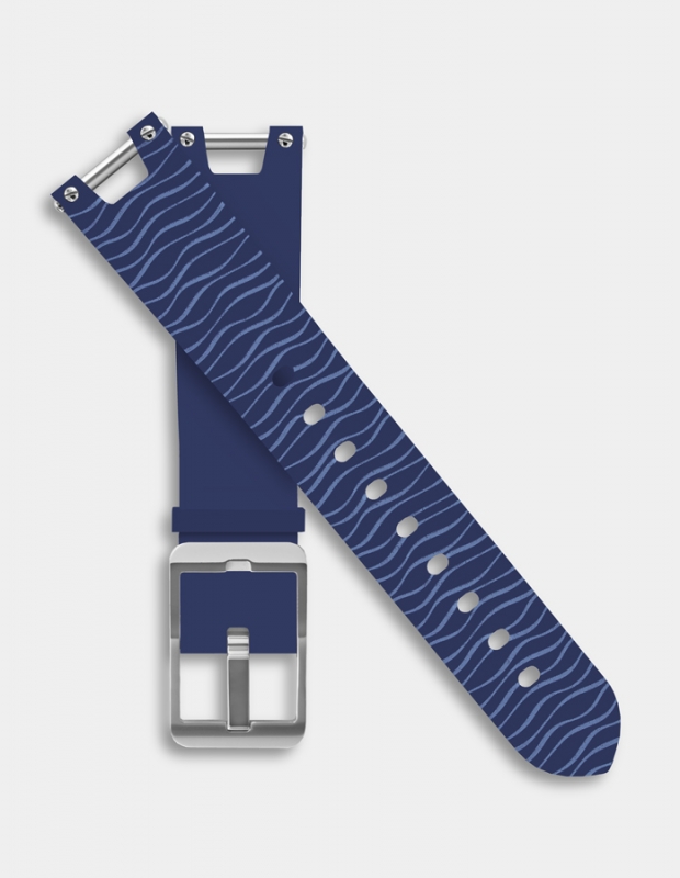 Bracelet silicone réversible - Marin