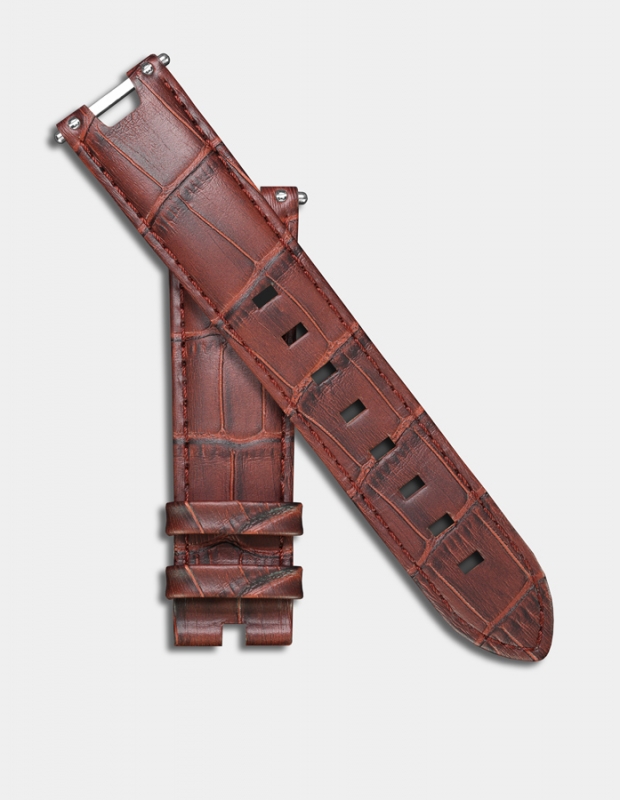 Brown leather strap