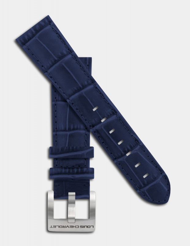 Bracelet cuir bleu