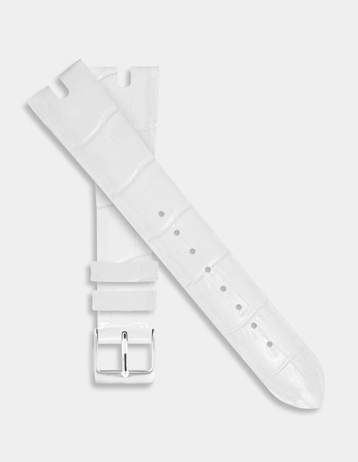 White leather strap