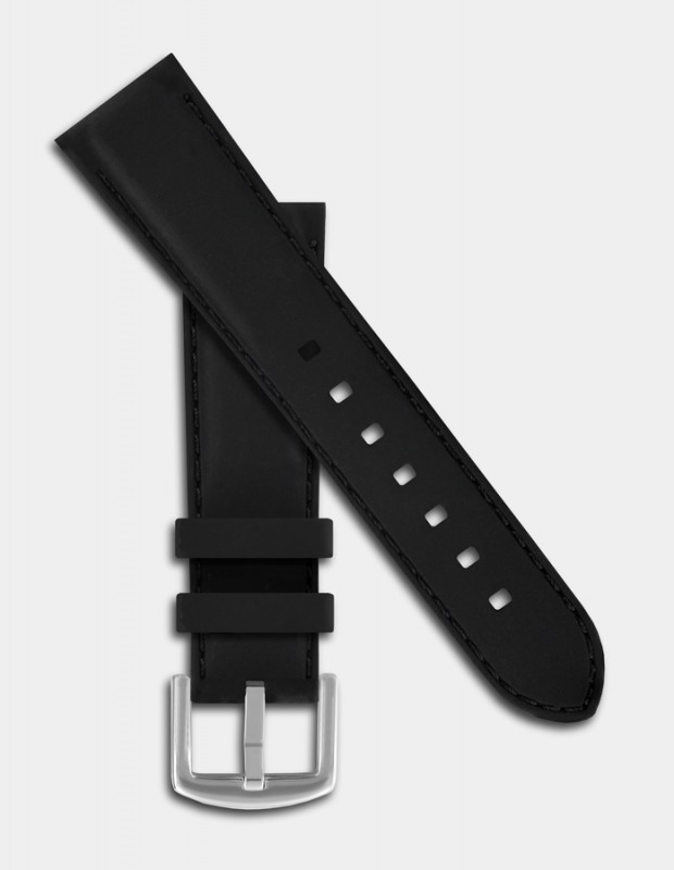 Black silicone strap